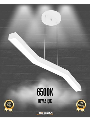 Hegza Lighting Gabbiano (Beyaz Kasa, Beyaz Işık) Ledli Modern Sarkıt LED Avize