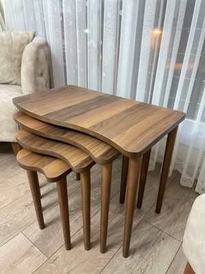 Monaco Zigon Sehpa Mdf 4'lü