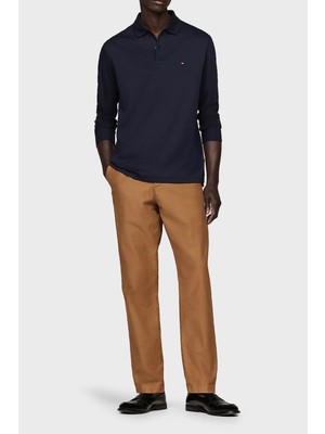 Tommy Hilfiger Pamuklu Regular Fit Polo Yaka Sweat Erkek Polo Yaka Sweat MW0MW37317 Dw5