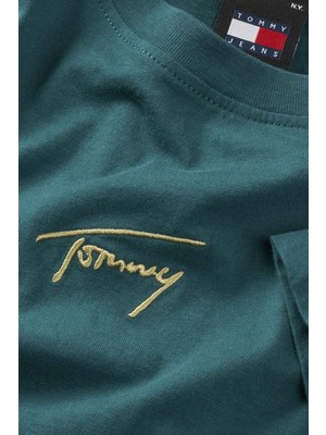 Tommy Jeans  Pamuk Regular Fit Bisiklet Yaka T Shirt Erkek T Shirt DM0DM19692 Cwg