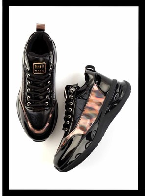 Bambi Siyah Anorak   Kadın Sneaker K01228400485