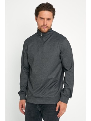 Al da Gör Hakim Yaka Fermuarlı Sweatshirt