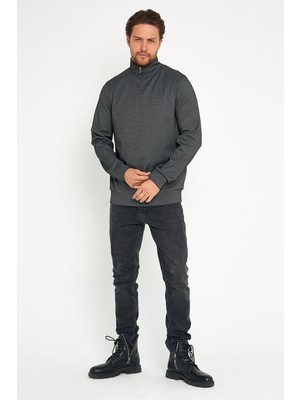 Al da Gör Hakim Yaka Fermuarlı Sweatshirt