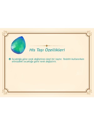 Tesbihane Alpaka Püsküllü Yeşil Mineli Küre Kesim His Taşı Tesbih