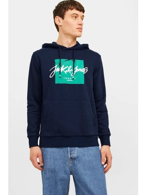 Jack & Jones Tiley Kapüşonlu Erkek Sweat 12256807 12256807018