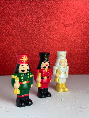 Mithbox 3'lü Set Yılbaşı Dekoru Fındık Kıran Kurşun Asker Nutcracker Yeni Yıl Biblo