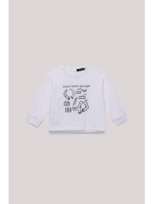 GB Baby Bg Store Erkek Bebek Beyaz T-Shirt