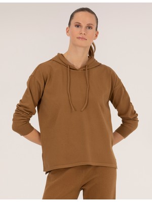 Pierre Cardin Kadın Camel Melanj Comfort Fit Kazak 50261053-VR122