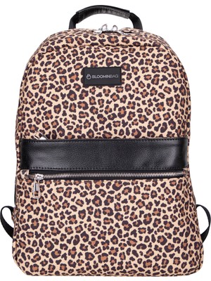 BloominBag Earthy Leopard 13-14 Inch Sırt Laptop / Macbook Çantası