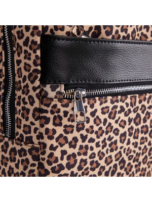 BloominBag Earthy Leopard 13-14 Inch Sırt Laptop / Macbook Çantası