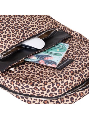 BloominBag Earthy Leopard 13-14 Inch Sırt Laptop / Macbook Çantası