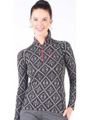 Woolona Venus Top Desenli Kadın Sweatshirt