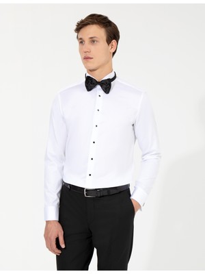 Pierre Cardin Erkek Beyaz Slim Fit Smokin Gömlek 50251064-VR013