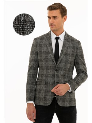 Pierre Cardin Erkek Gri Slim Fit Ceket 50228517-VR024