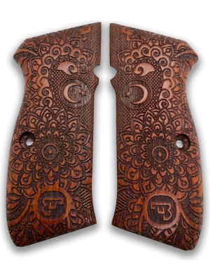 Zib Grips  Kabzası - Cz 75, Canik 55, S120, L120 ile Uyumlu - Meşe Renk - CZ75MS049