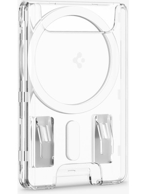 Spigen Apple iPhone Için Magsafe Özellikli 3 Kartlı Manyetik Cüzdan Ultra Hybrid Crystal Clear - AFA07148