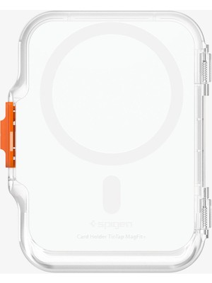 Spigen Apple iPhone Için Magsafe Özellikli 6 Kartlı Manyetik Cüzdan Tintap Frost Clear - AFA07557