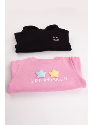 Harika Kids Kız Çocuk 2'li Paket Basic Sweatshirt