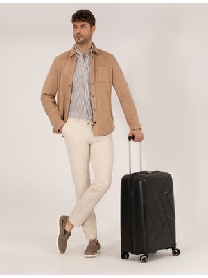 Pierre Cardin Erkek Bej Deri Ceket 50273469-591