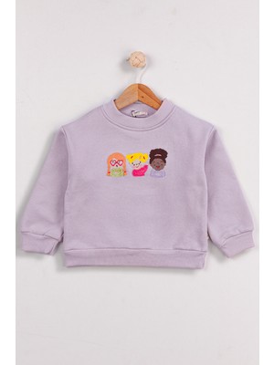 Harika Kids Kız Çocuk 2'li Paket Basic Sweatshirt