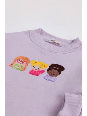 Harika Kids Kız Çocuk 2'li Paket Basic Sweatshirt