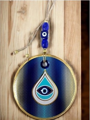 Puantiyeli Damla Desen Nazar Boncuklu Duvar Süsü Gözlü Duvar Dekoru