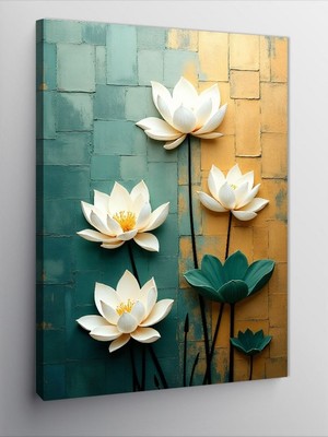 Tablomega Kanvas Tablo Sarı Lale Buketi