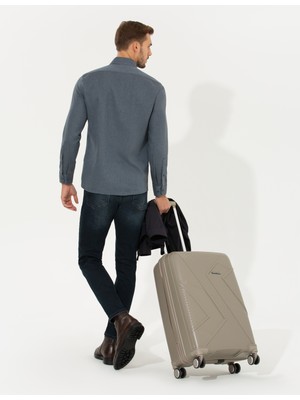 Pierre Cardin Erkek Bej Orta Boy Valiz 50274663-591