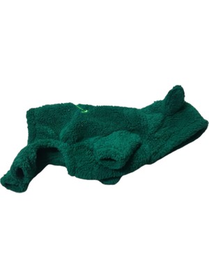 Lily Polar Yeşil Kapşonlu Tulum Gülenyüz Kedi Köpek Kıyafeti