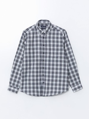 Ekoseli Regular Fit Uzun Kollu Ekose Erkek Gömlek