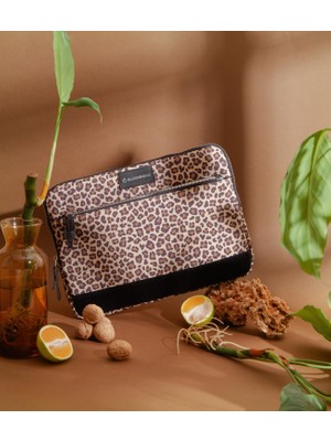 BloominBag Earthy Leopard 13 Inç Macbook / Laptop Kılıfı