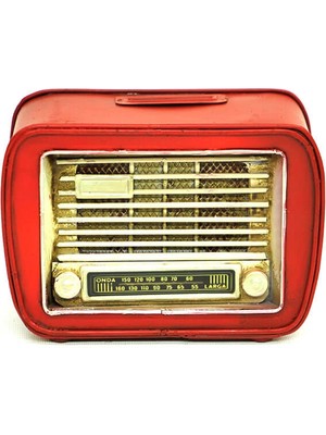 BYR Vintage Tasarım Dekoratif Metal Radyo