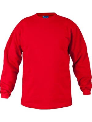 Mavi İş Bisiklet Yaka Sweatshirt