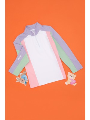 U.S. Polo Assn. Kız Çocuk Yarım Fermuarlı Lila Sweatshirt 50292542-VR034