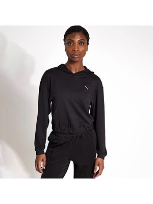 Puma Studio Foundations Kadın Siyah Kapüşonlu Hoodie