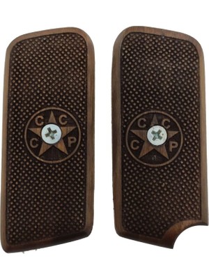 Zib Grips Silah Kabzası - Tokarev TT33, Kısa Takarof ile Uyumlu - Koyu Kahverengi Renk - TKVTT33CV006