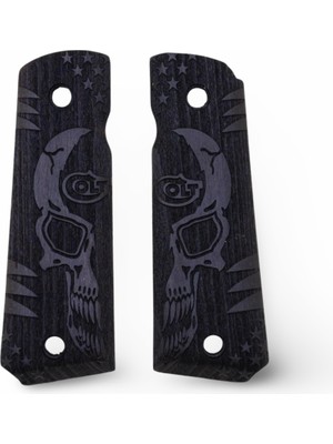 Zib Grips Silah Kabzası - Colt 1911, Girsan Mc 1911 ile Uyumlu - Siyah Renk - CLT1911SY019