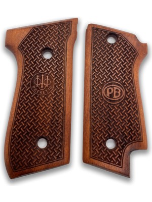 Zib Grips Silah Kabzası - Beretta Çift Mandallı, 92 Early ile Uyumlu - Meşe Renk - BRT92EAMS003