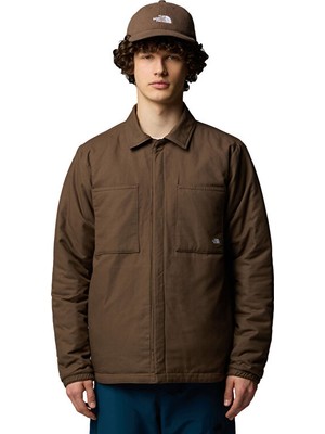 The North Face M Afterburner Insulated Flannel Erkek Outdoor Ceketi (Çift Tafaflı) NF0A82V34XO1 Kahverengi