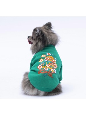 Yeşil Chongqing Kedi Köpek Sweat- Kedi Köpek Kıyafeti