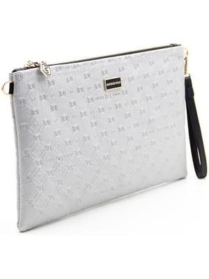 Silver & Polo A.gümüş - Siyah SP1034 Kadın Portföy & Clutch