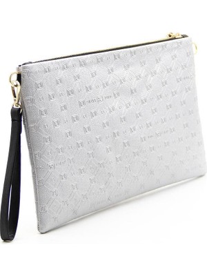 Silver & Polo A.gümüş - Siyah SP1034 Kadın Portföy & Clutch