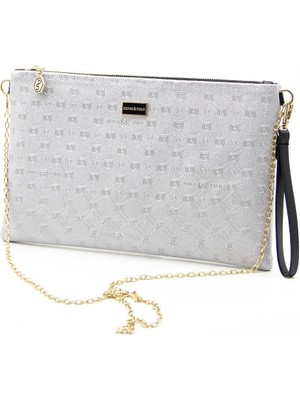 Silver & Polo A.gümüş - Siyah SP1034 Kadın Portföy & Clutch