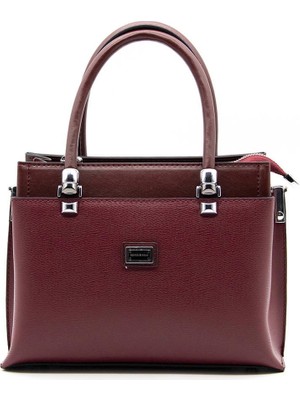 Silver & Polo Bordo - Bordo SP826 Kadın El Çantası