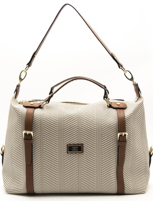 Silver & Polo Bej - Taba SP1064 Kadın Seyahat Çantası