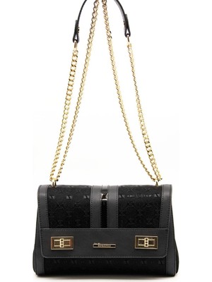 Silver & Polo Siyah - Siyah SP1139 Kadın Çapraz Çanta