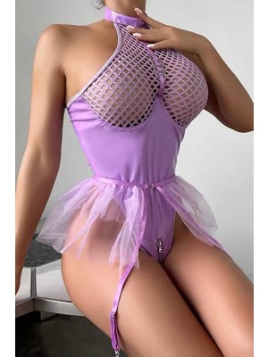 Etekli Latex Bodysuit