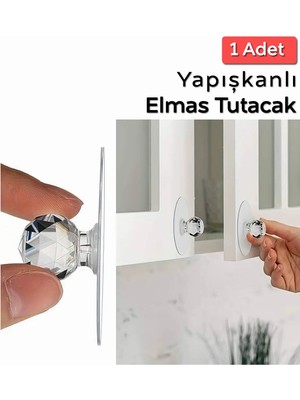 Octopus Bazaar 2 Adet Her Eve Lazım Çekmece Klozet Dolap Kapı Düğmesi Pratik Çok Amaçlı Ev Gereçleri