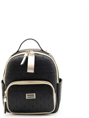 Silver & Polo Siyah - S.nut SP1130 Kadın Sırt Çantası