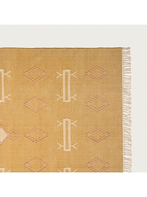 Zsa Zsa Zsu Jaıpur Pamuk Kilim 80X150 cm Sarı